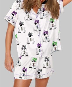 Alternative view of Alani Witches Brew Ghost Halloween Drink Pajama Set