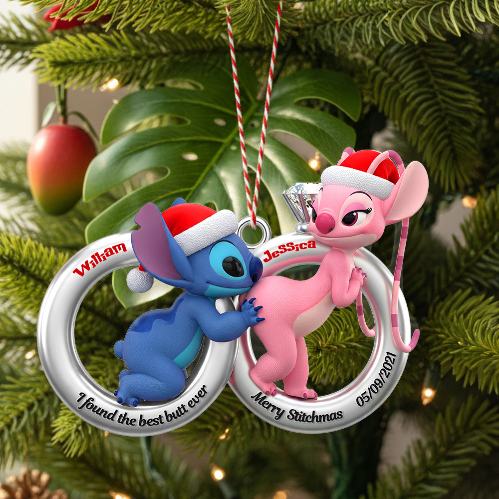 Alien Couple Ornament - Personalized Gifts For Couple Christmas Ornament 03OHMG120925
