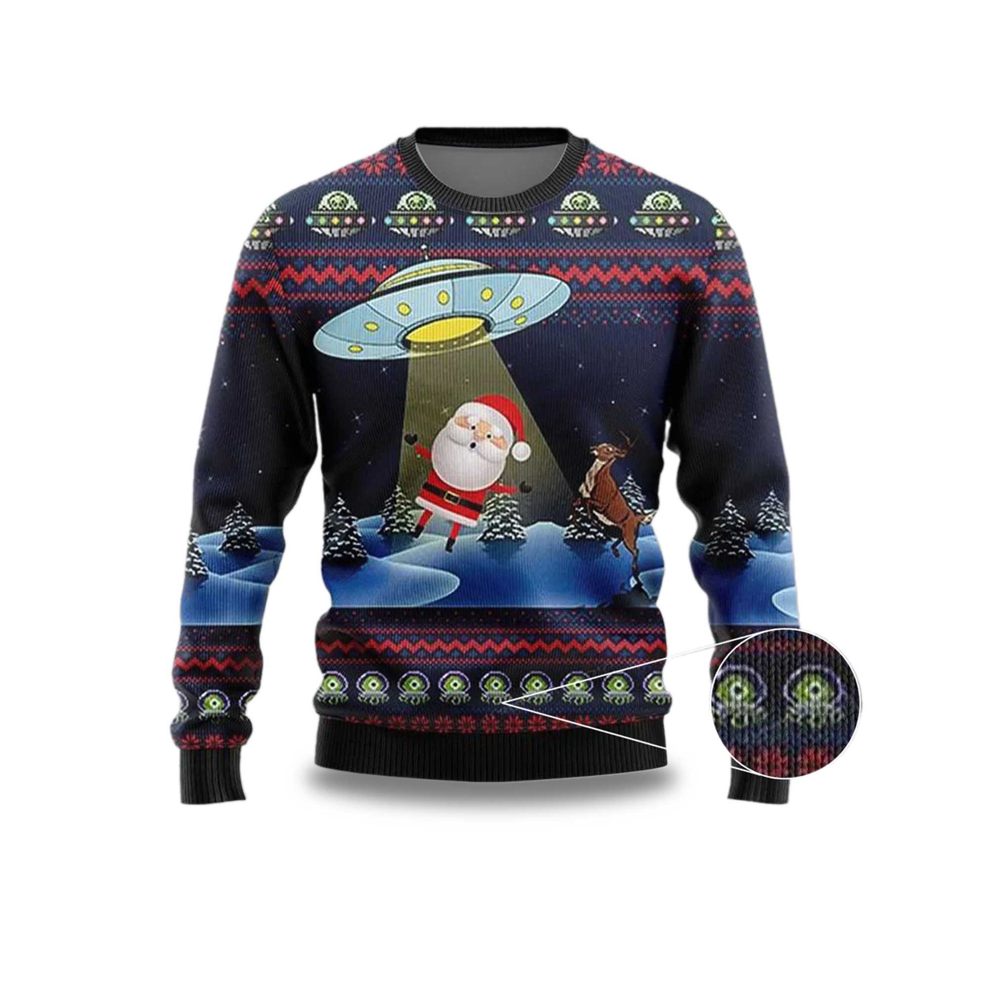 Alien Ugly Christmas Sweater Funny Santa Xmas Sweater Christmas 2025