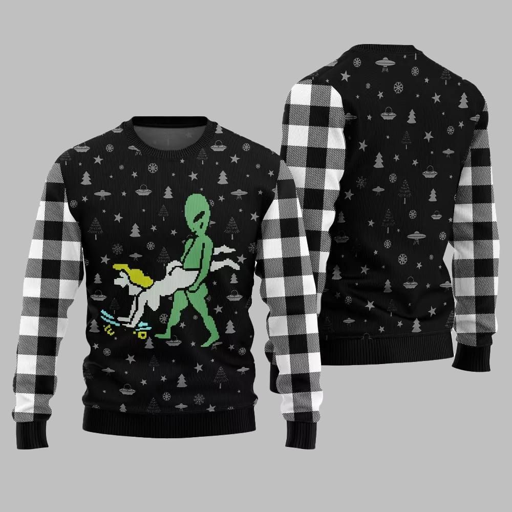 Alien Ugly Sweater 2025 Christmas - Image 5