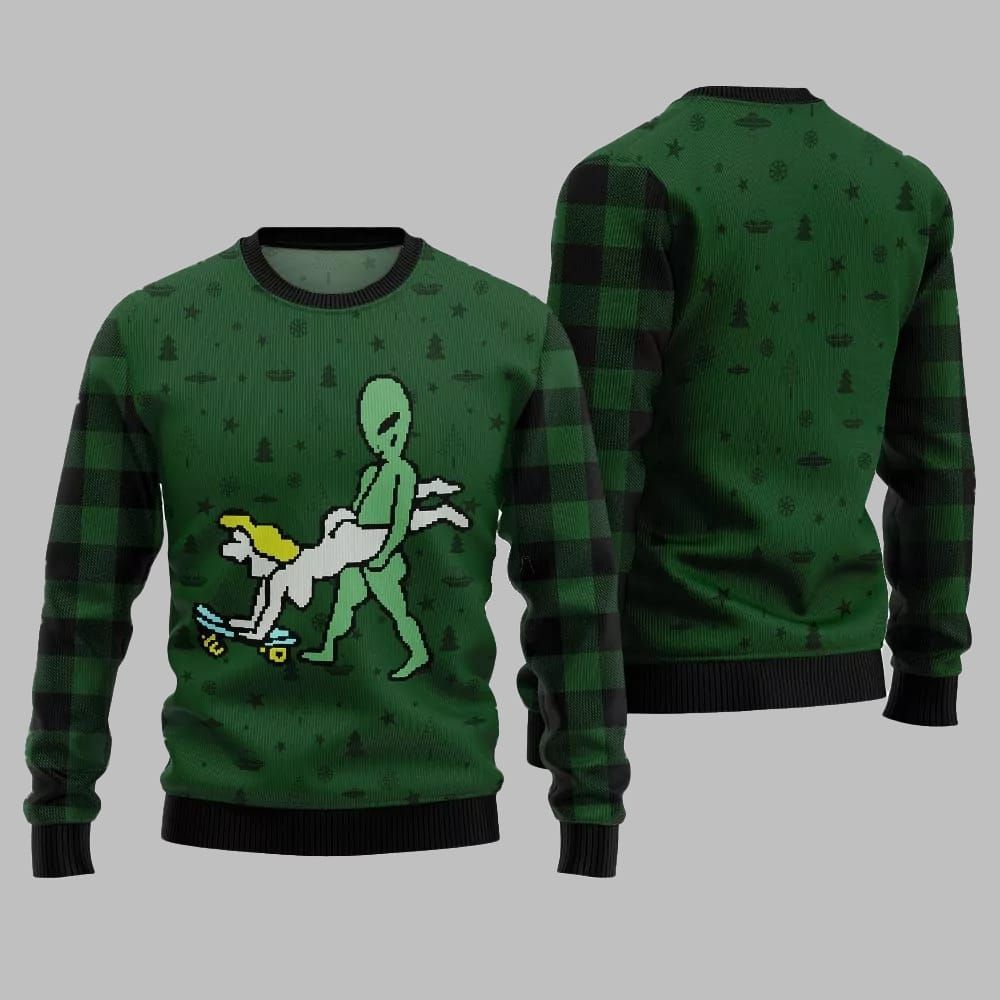 Alien Ugly Sweater 2025 Christmas - Image 3