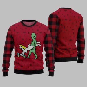 Alternative view of Alien Ugly Sweater 2025 Christmas - Grishko.com