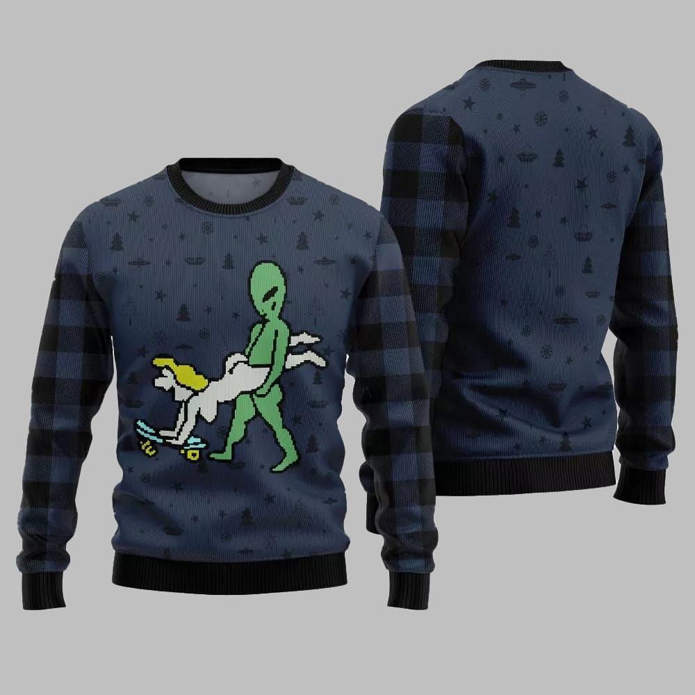 Alien Ugly Sweater 2025 Christmas - Image 4
