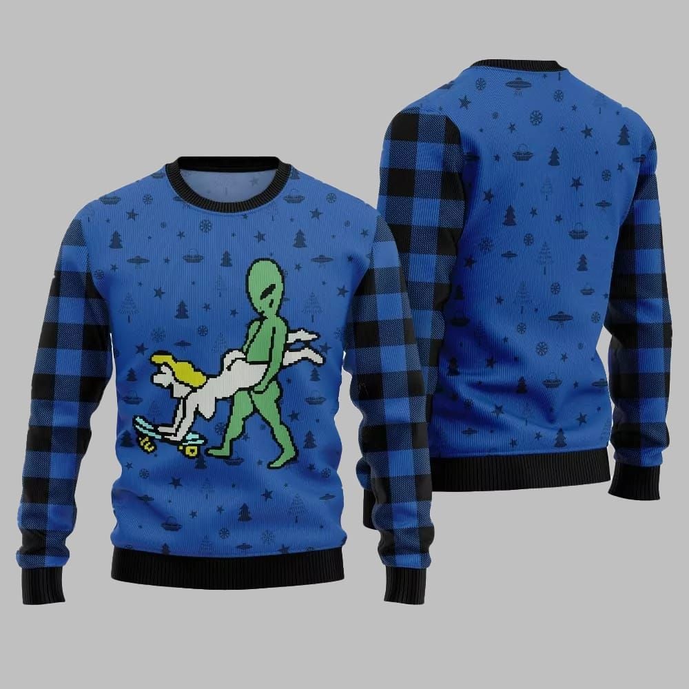 Alien Ugly Sweater 2025 Christmas - Grishko.com
