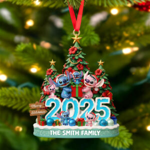 Alternative view of Aliens Family Personalized Gifts For Family Christmas Ornament 04patn161025