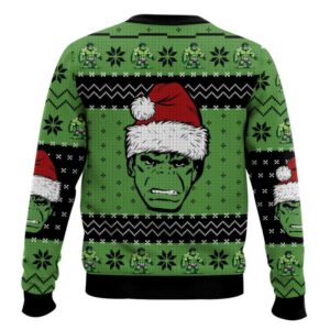 Alternative view of All I Want For Christmas Hulk Smash Ugly Christmas Sweater