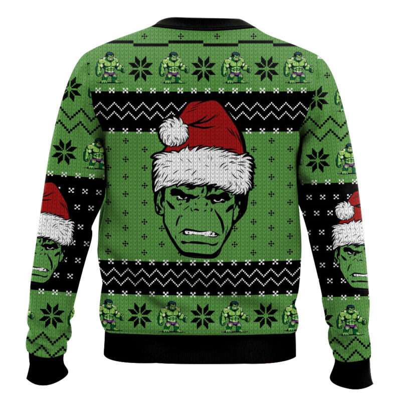Alternative view of All I Want For Christmas Hulk Smash Ugly Christmas Sweater