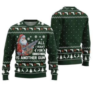 Alternative view of All I Want For Christmas Is Another Gun Ugly Sweater - Grishko.com
