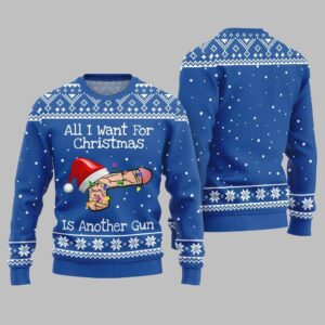 Alternative view of All I Want For Christmas Is Another Gun Ugly Sweater Christmas - Grishko.com