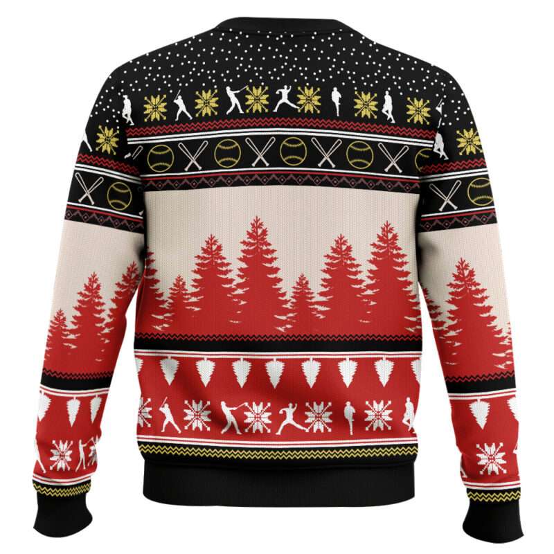 Alternative view of All I Want For Christmas Is More Time For Softball Christmas Ugly Sweater