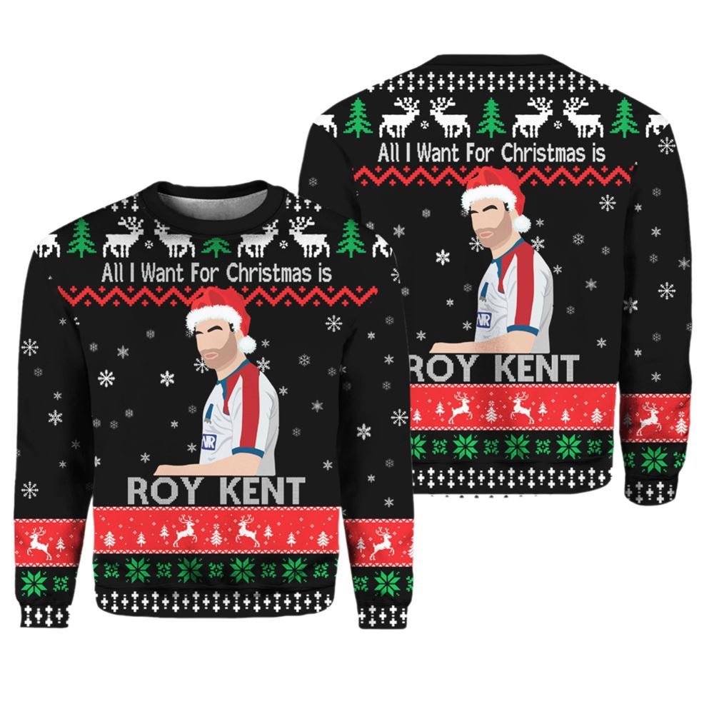 Alternative view of All i want for Christmas is Roy Kent Christmas Sweater - Grishko.com