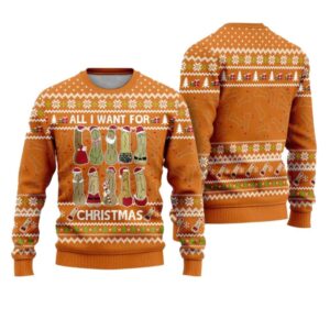 Alternative view of All I Want For Christmas Is You Funny Ugly Christmas Sweater - Grishko.com