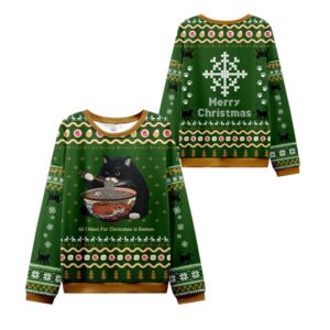 Alternative view of All I Want is Ramen Ugly Sweater 2025 Christmas - Grishko.com