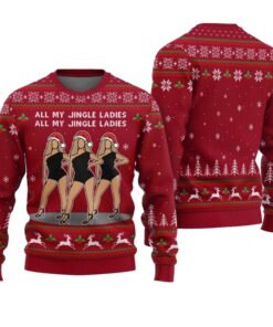 Alternative view of All My Jingle Ladies Ugly Holiday Sweater 