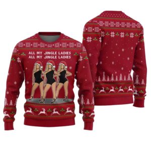 Alternative view of All My Jingle Ladies Ugly Holiday Sweater - Grishko.com