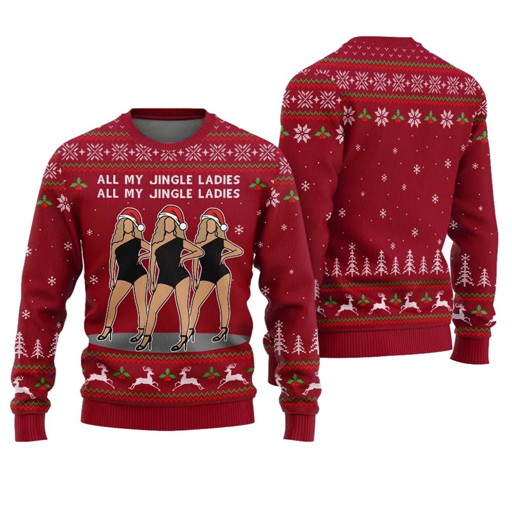 Alternative view of All My Jingle Ladies Ugly Holiday Sweater - Grishko.com