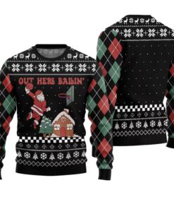 All Of The Otter Reindeer Ugly Xmas Sweater 