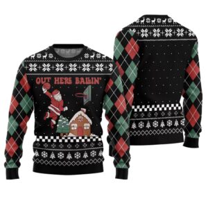 Alternative view of All Of The Otter Reindeer Ugly Xmas Sweater - Grishko.com