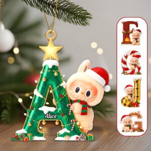 Alphabet Christmas Ornament - Personalized Gifts For Christmas 02NAMG040925