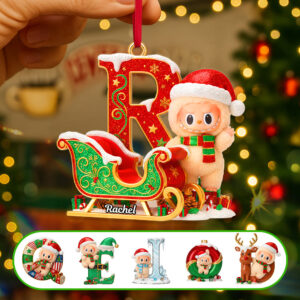 Alternative view of Alphabet Christmas Ornament - Personalized Gifts For Christmas 02NAMG040925