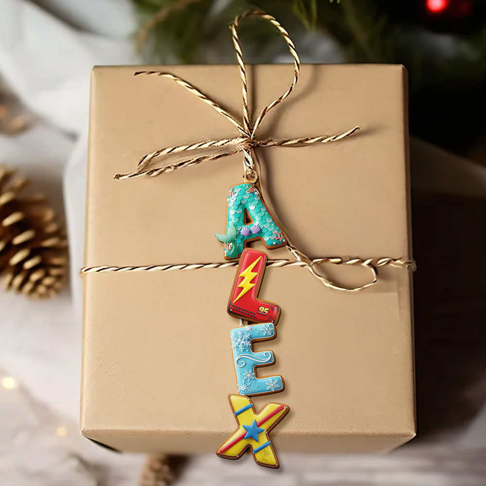 Alphabet Gingerbread Ornament - Personalized Gift For Christmas Ornament 05NATI231025 - Image 4