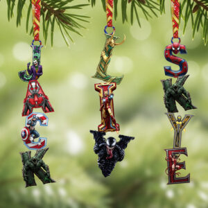 Alphabet Name Acrylic Ornament, Personalized Gifts For Christmas 02huta281025