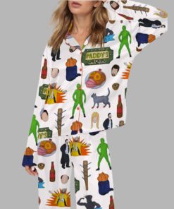 Always Sunny In Philadelphia Silky Satin Pajama Set