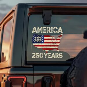 Alternative view of America 1776 - 2026 250 Years Car Window Decal Sticker HA75 898138