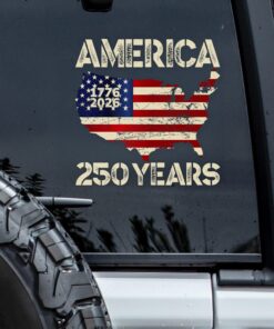 America 1776 - 2026 250 Years Car Window Decal Sticker