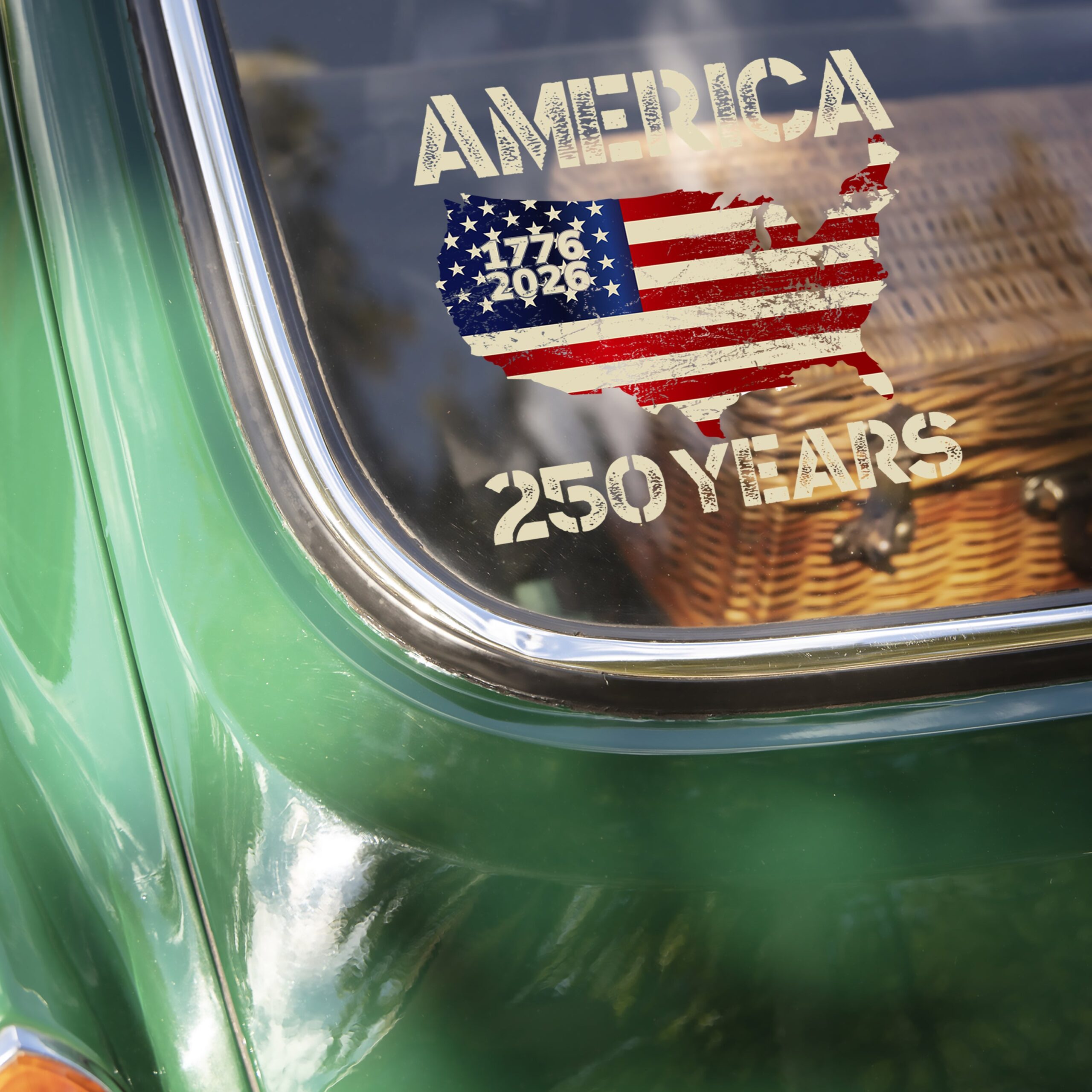 America 1776 - 2026 250 Years Car Window Decal Sticker HA75 898138 - Image 5