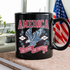 Alternative view of America 1776 - 2026 250 Years Of Freedom Black Mug HA75 897018