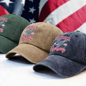 Alternative view of America 1776 - 2026 250 Years Of Freedom Washed Denim Baseball Cap HA75 897016