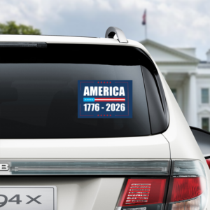 Alternative view of America 1776-2026 Car Window Decal Sticker TH10 896755