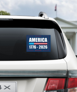 Alternative view of America 1776-2026 Car Window Decal Sticker