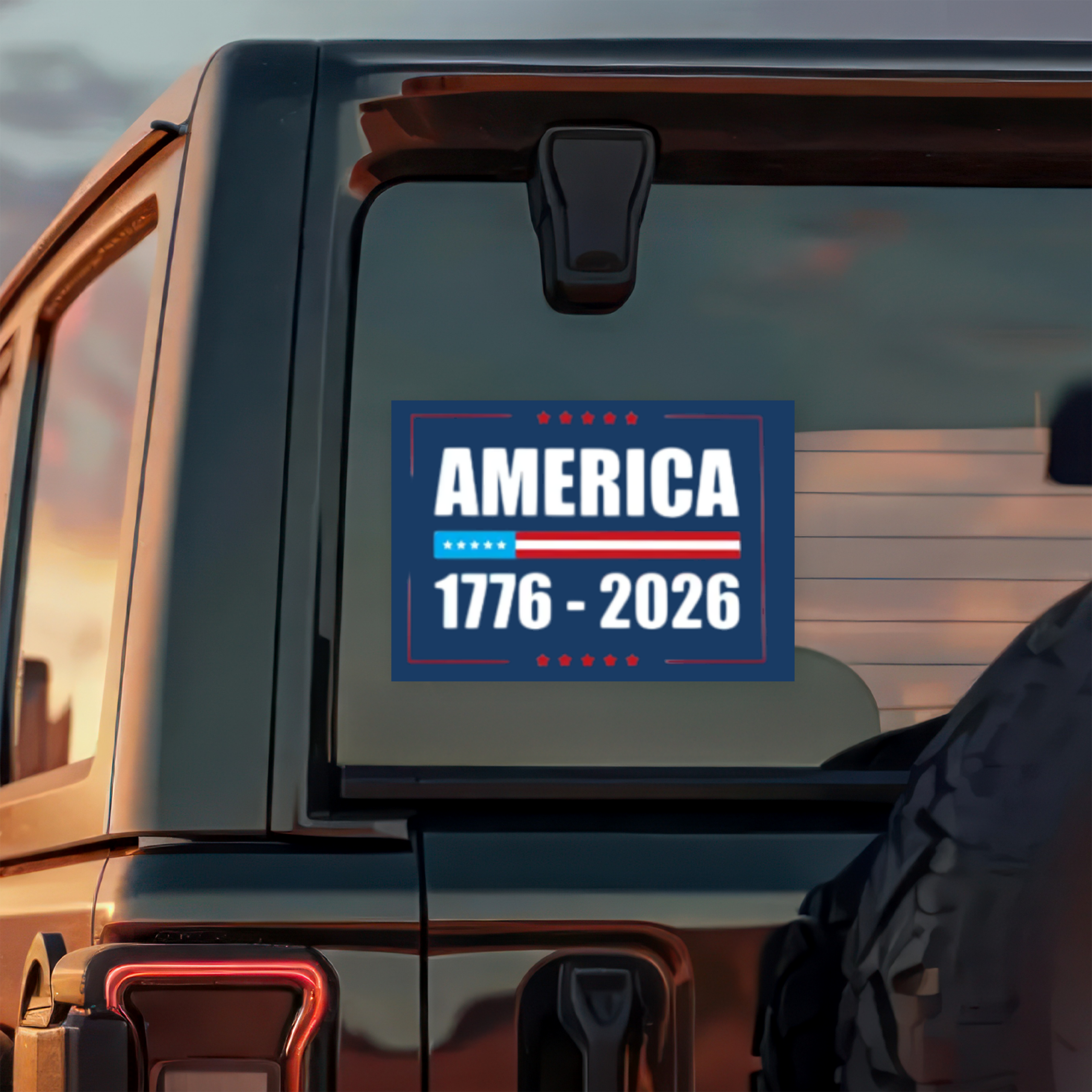 America 1776-2026 Car Window Decal Sticker TH10 896755 - Image 3