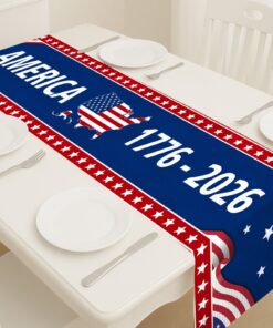 America 1776-2026 Table Runner | 250 Years of America Table Runner | 250 Years Anniversary Home Decor