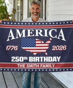 America 250 Birthday 1776-2026 Double-Sided Flag