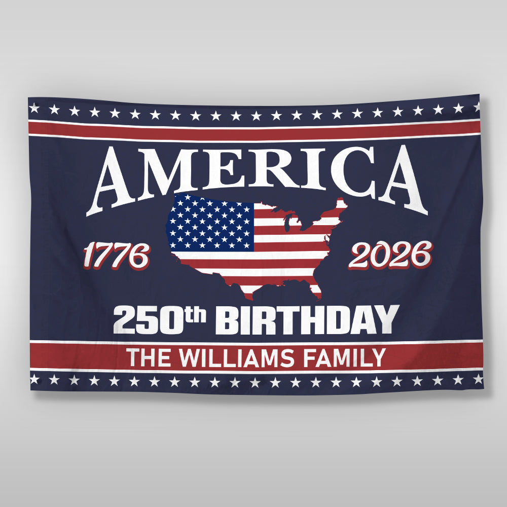 America 250 Birthday 1776-2026 Double-Sided Flag HO82 894600 - Image 6