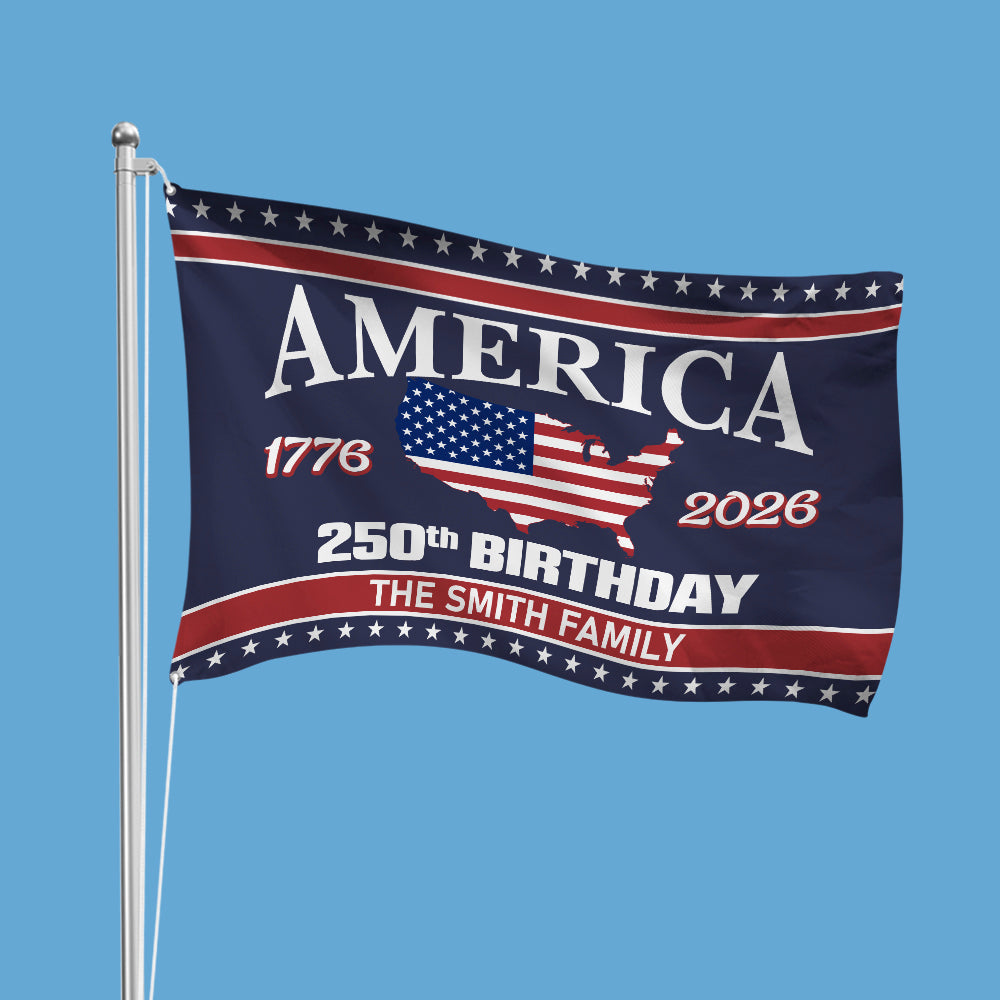 America 250 Birthday 1776-2026 Double-Sided Flag HO82 894600 - Image 5