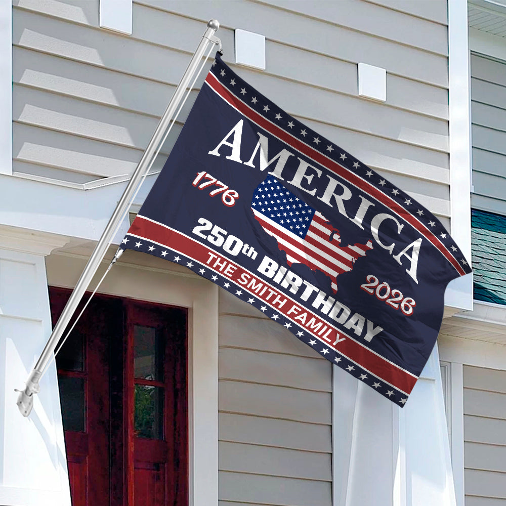 America 250 Birthday 1776-2026 Double-Sided Flag HO82 894600 - Image 3