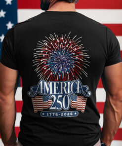 America 250 Firework Back Shirt