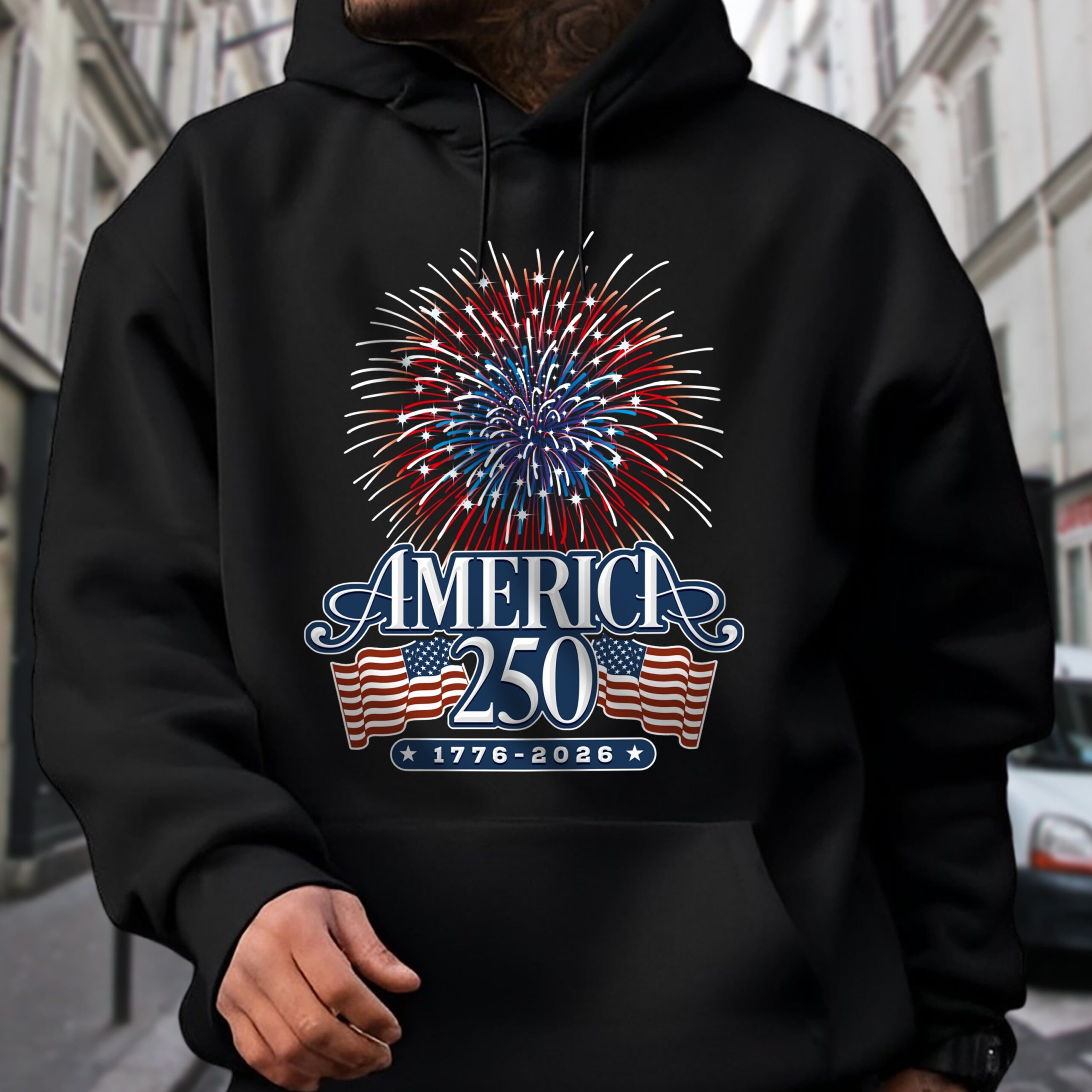 America 250 Firework Front Shirt TH10 894637 - Image 6