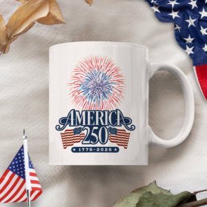 Alternative view of America 250 Firework White Mug TH10 894641