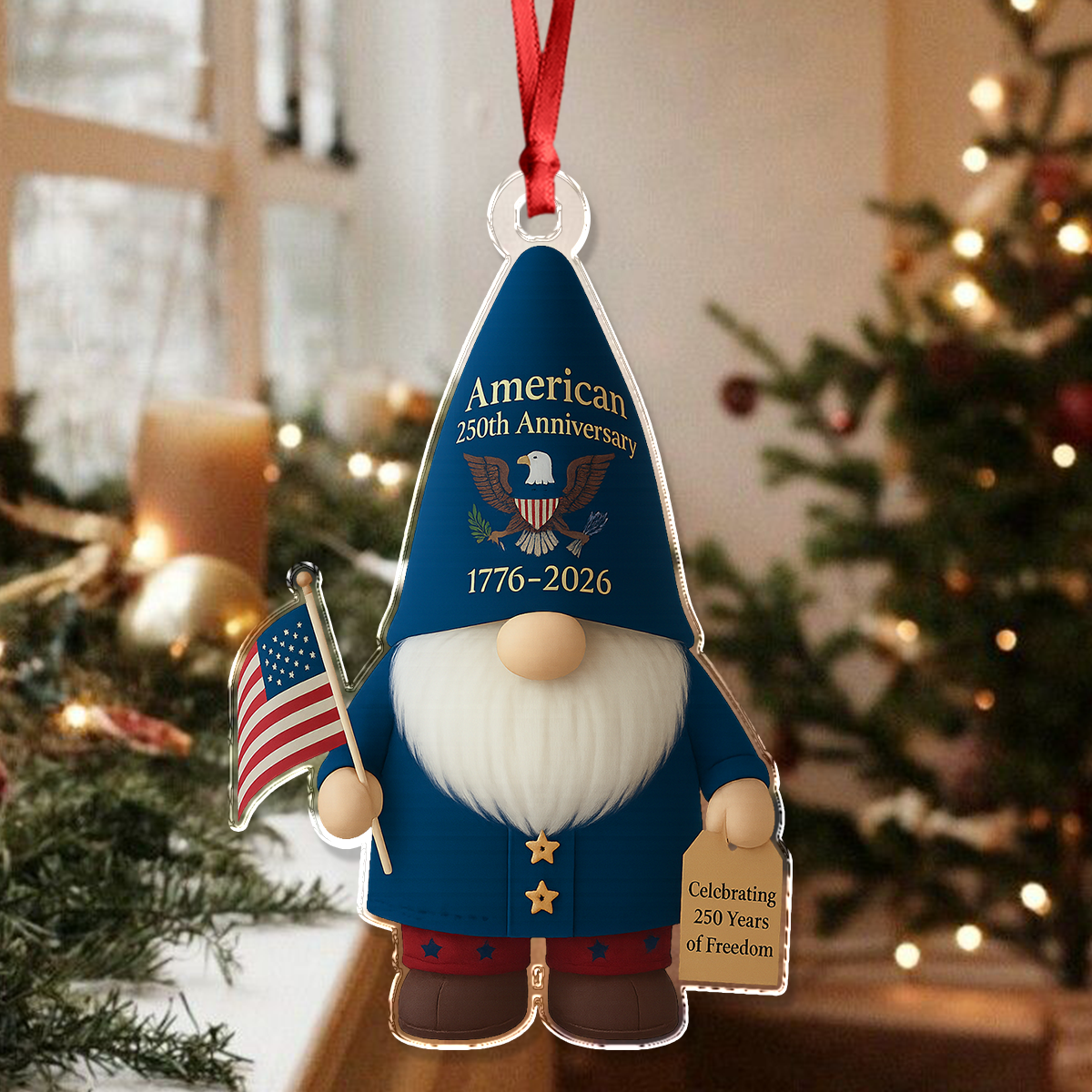 America 250 Gnome Ornament TH10 894929 - Image 4