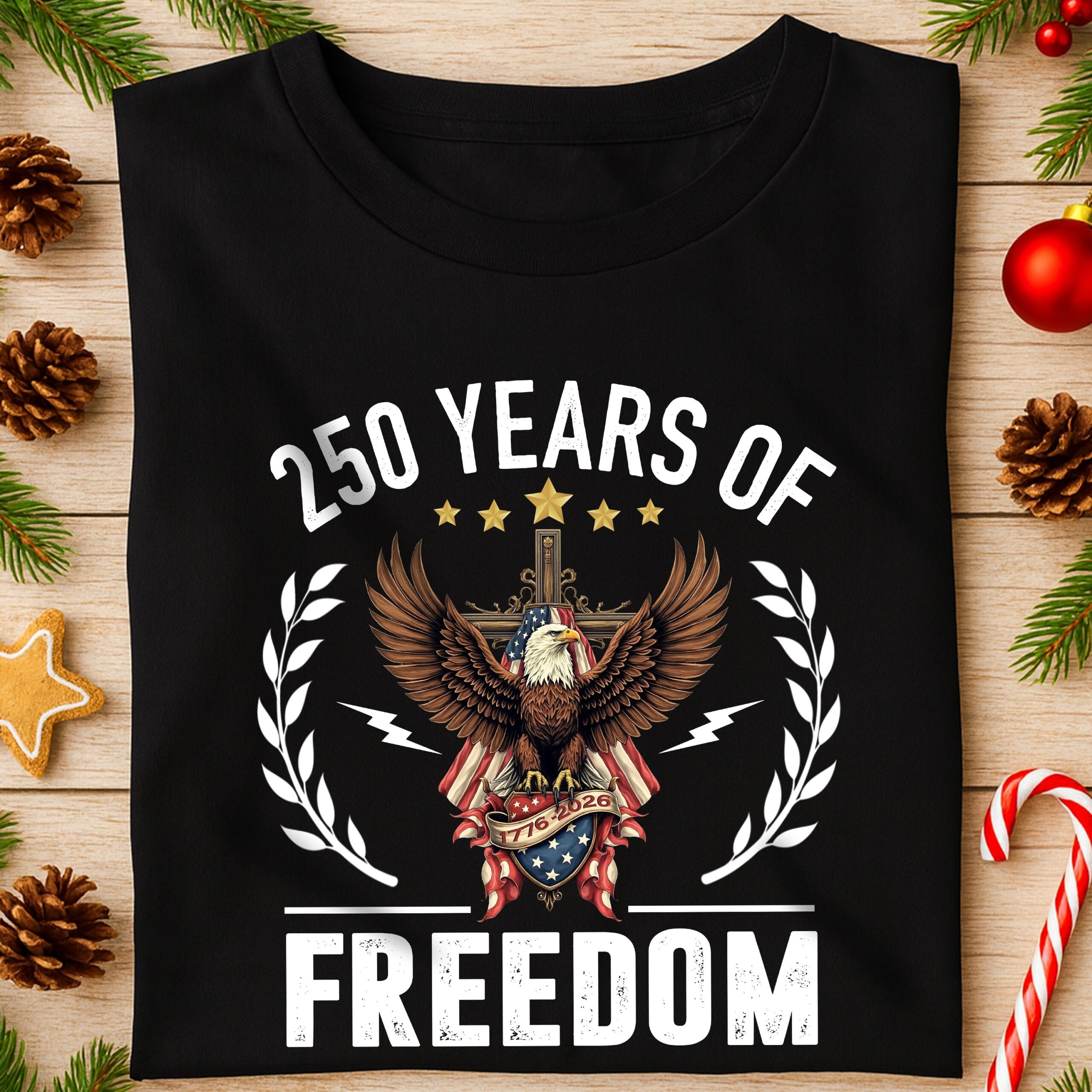 America 250 of Freedom With Eagle Dark Shirt For Family Gift LM32 895139 - Image 4