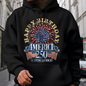 Alternative view of America 250 Semiquincentennial Fireworks Celebration Dark Shirt HO82 894604