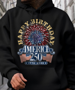 Alternative view of America 250 Semiquincentennial Fireworks Celebration Dark Shirt