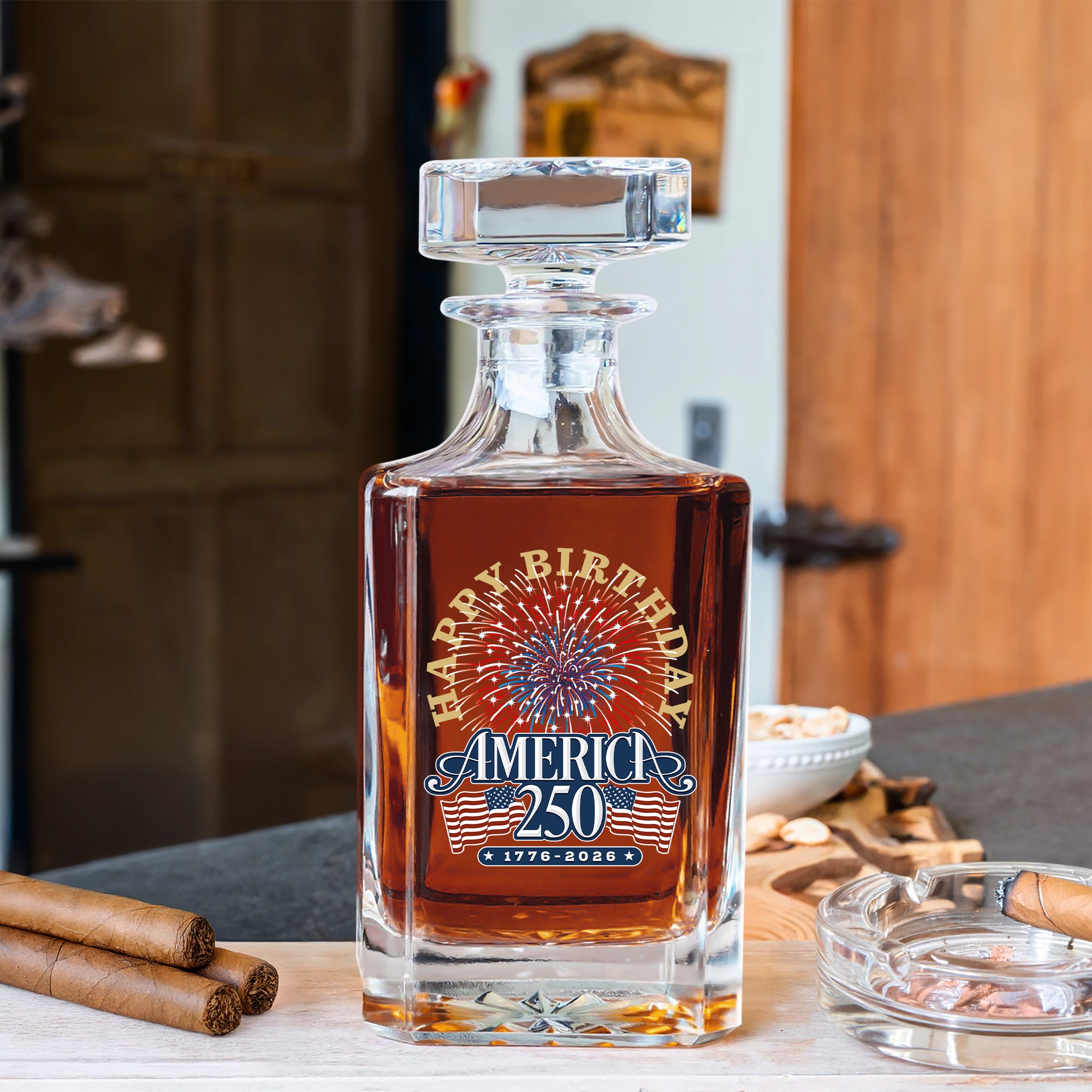 America 250 Semiquincentennial Fireworks Celebration Decanter HO82 894616 - Image 4