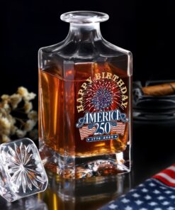 Alternative view of America 250 Semiquincentennial Fireworks Celebration Decanter