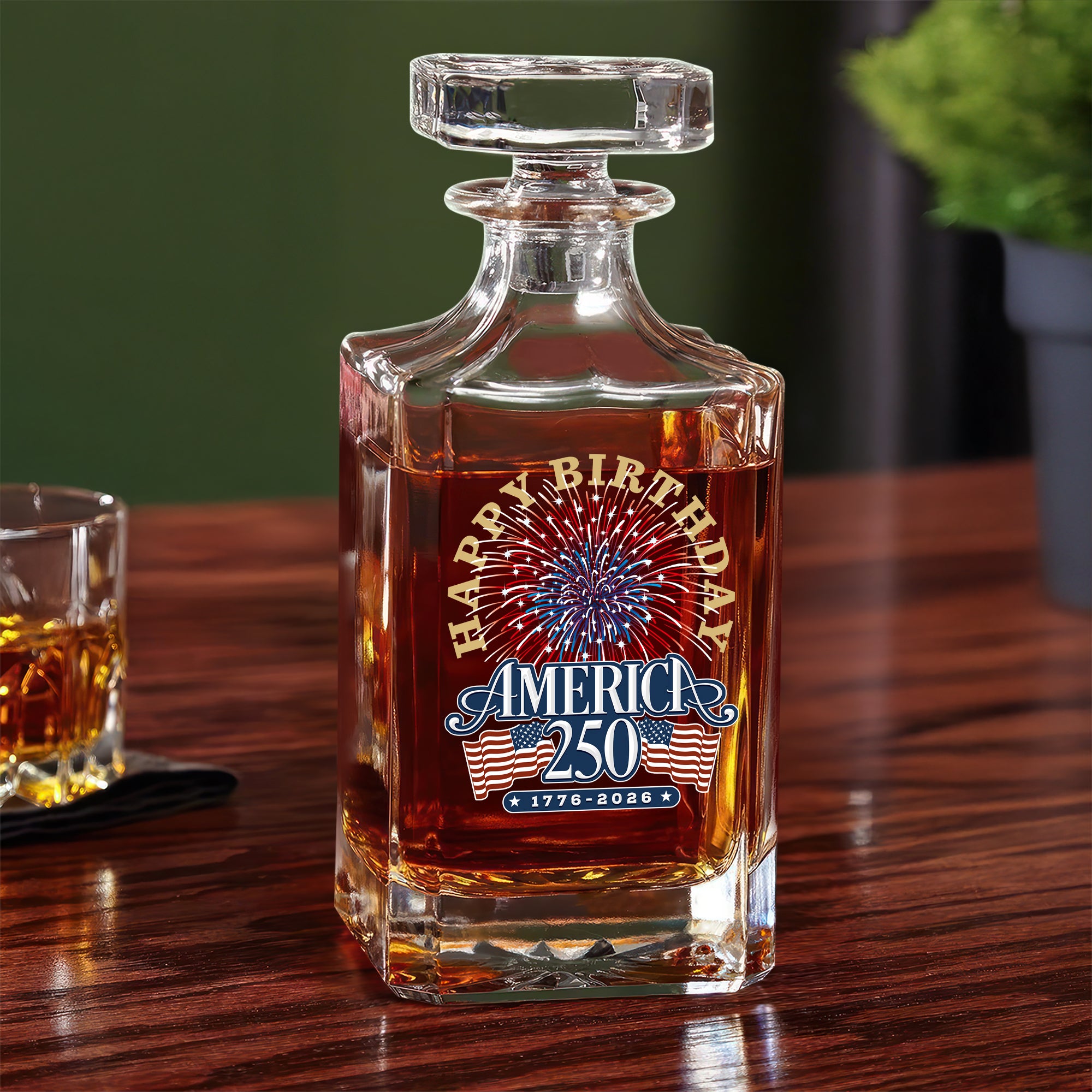 America 250 Semiquincentennial Fireworks Celebration Decanter HO82 894616 - Image 3